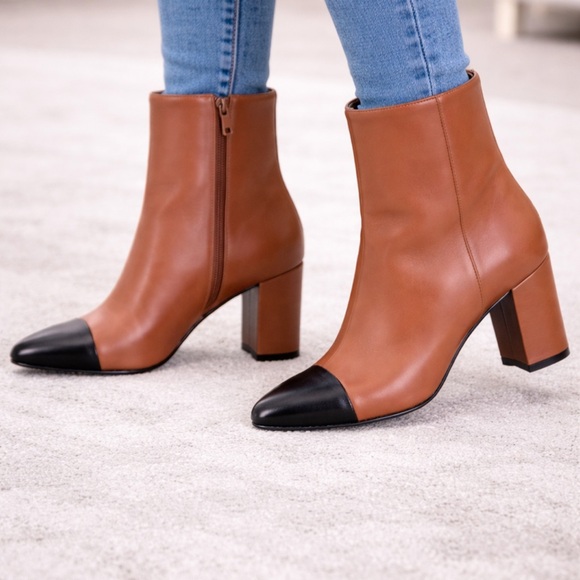 Stuart Weitzman Shoes - Brand New Stuart Weitzman Milla 60 Leather Bootie in Dark Tan